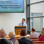 Oliver explains the benefits of independent funeral directors